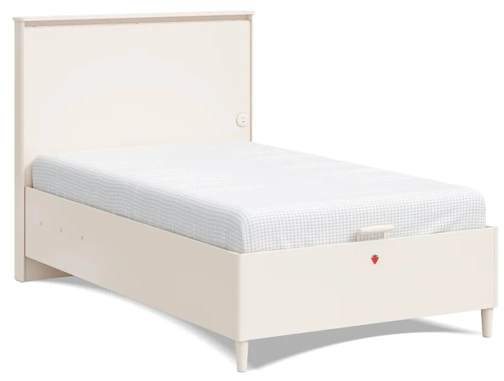 Pat cu lada de depozitare pentru copii 120x200 cm ,   Design modern, port USB, colectia Varia