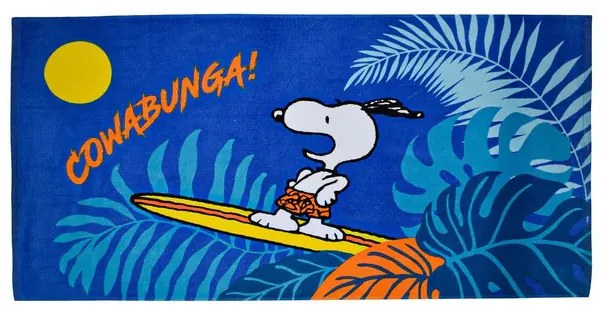 Snoopy Cowabunga prosop de baie, prosop de plajă 70x140cm