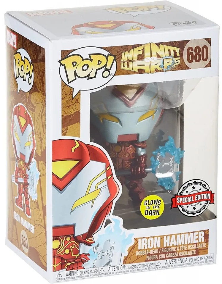 Figurina Funko Marvel Iron Hammer, fonta, 6,4 x 6,4 x 9,5 cm