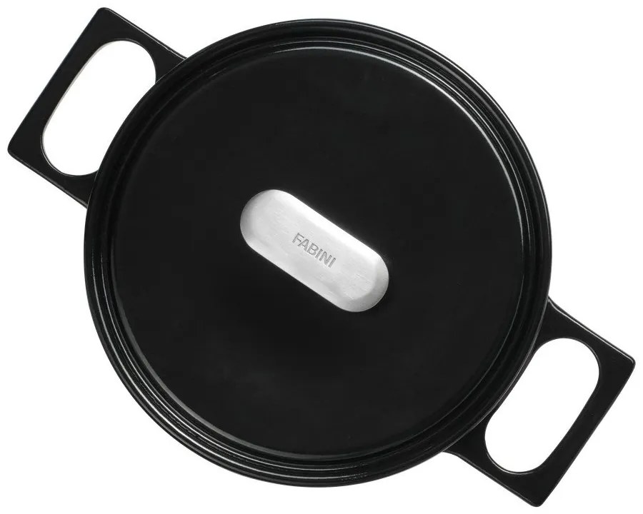 Cratiță cu capac din fontă 2 l adecvată pentru plita cu inducție Mattia 3.0 – FABINI