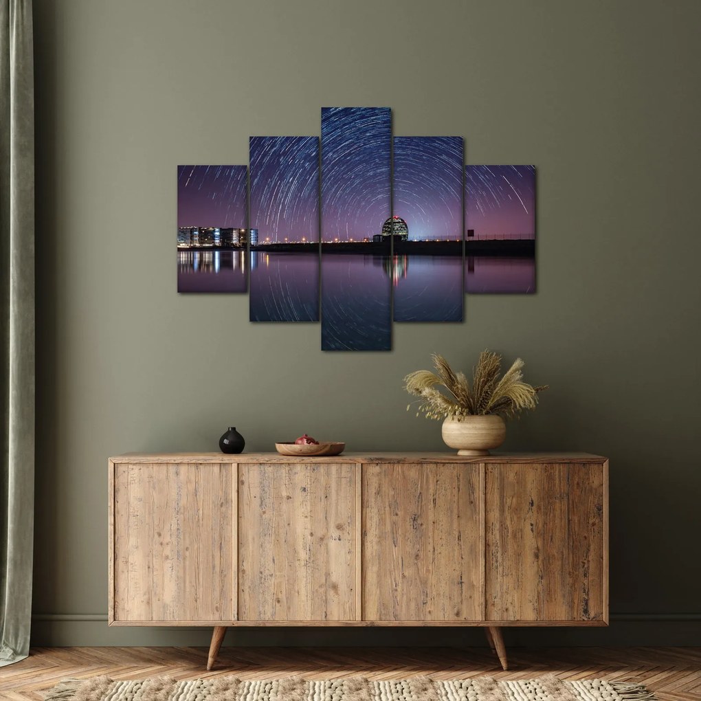 Tablou cu cerul nocturn și stele (150x105 cm)
