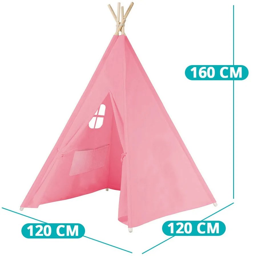 Cort indian pentru copii-roz