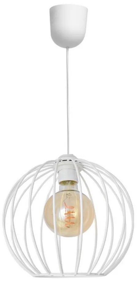 Lustră pe cablu MERCURE 1xE27/15W/230V albă