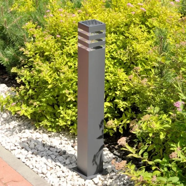 Lampă de exterior LED RGBW TEKSAS, dimabilă, 1xE27/9W/230V, 74 cm, IP44, antracit
