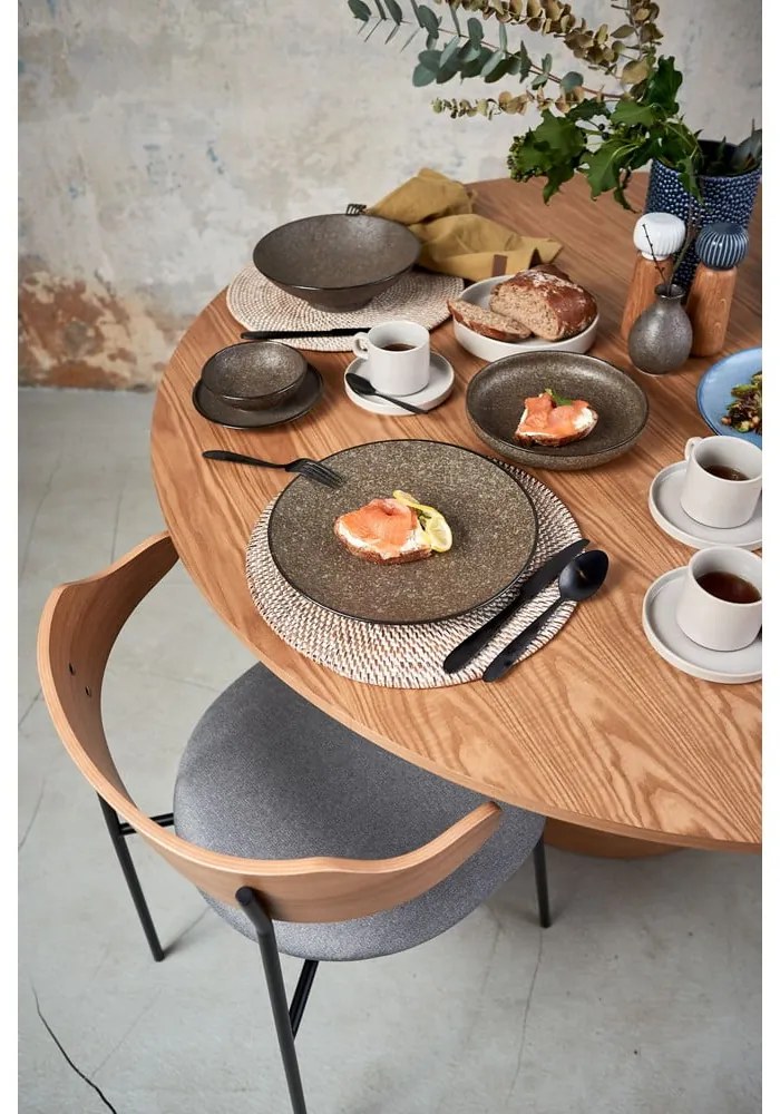 Suport din ratan pentru farfurie Tiseco Home Studio, ⌀ 36 cm, alb