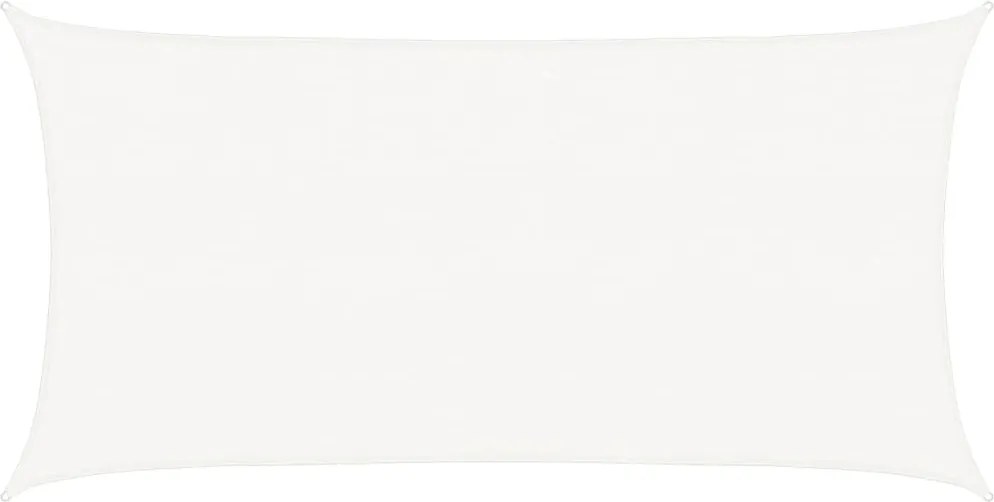 vidaXL Pânză parasolar HDPE, dreptunghiulară, 2 x 4 m, alb
