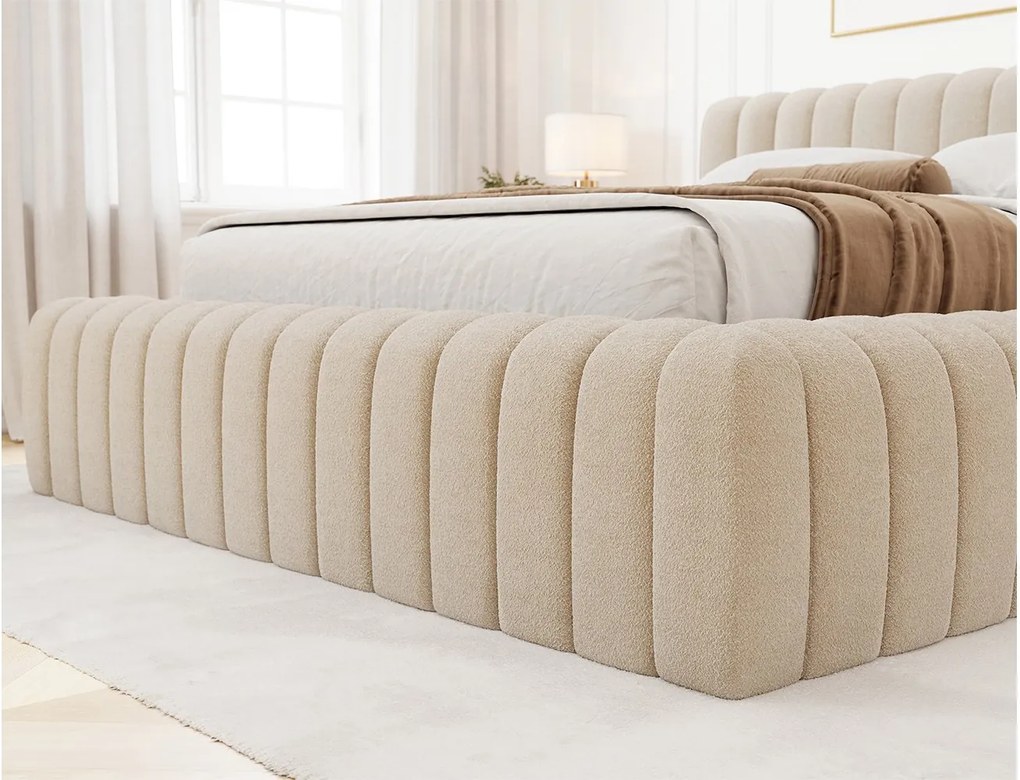 Pat lemn masiv Carilla 140/160/180x200 cm Personalizabil - Royal 18, 180x200