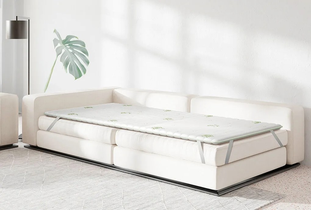 Topper saltea iSleep, Smart Topper Aloe, 160x200x3, Moale