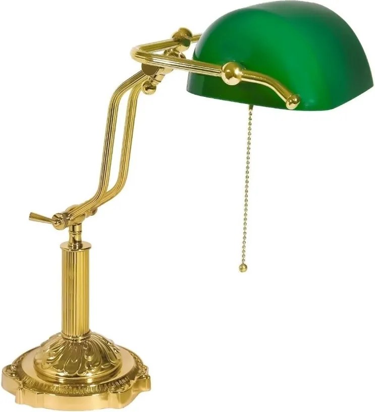 Lampa de birou din alama design clasic Banker