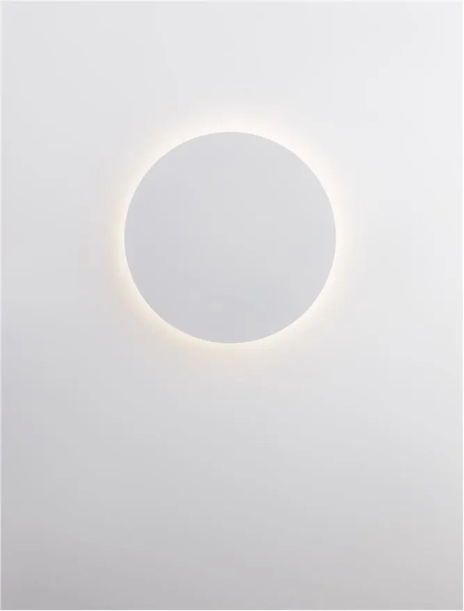 Aplica LED de perete design ambiental CYRCLE 30cm alba