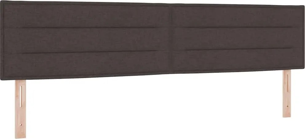 vidaXL Tăblie cap Maro închis 200 cm țesătură