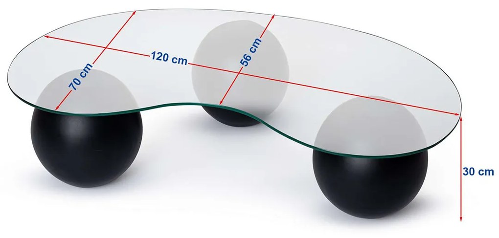 Măsuță de cafea Sphere Black