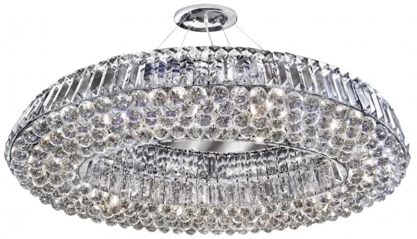 Lustra ovala design LUX cristal Vesuvius 10L