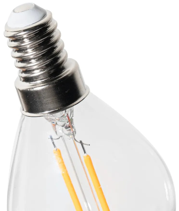Set 5 becuri E14 dimbare LED lamp P45 helder glas 3W 250 lm 2200K