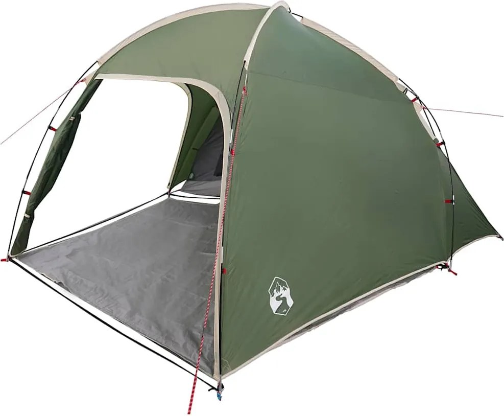 vidaXL Tent Cabină cu acoperiș Verde 370 x 230 x 185 cm tafta