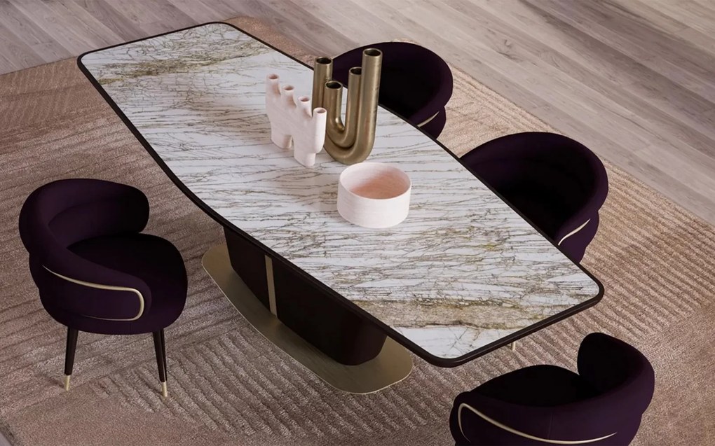 Masă lemn masiv de dining Viera Personalizabilă - 300 cm