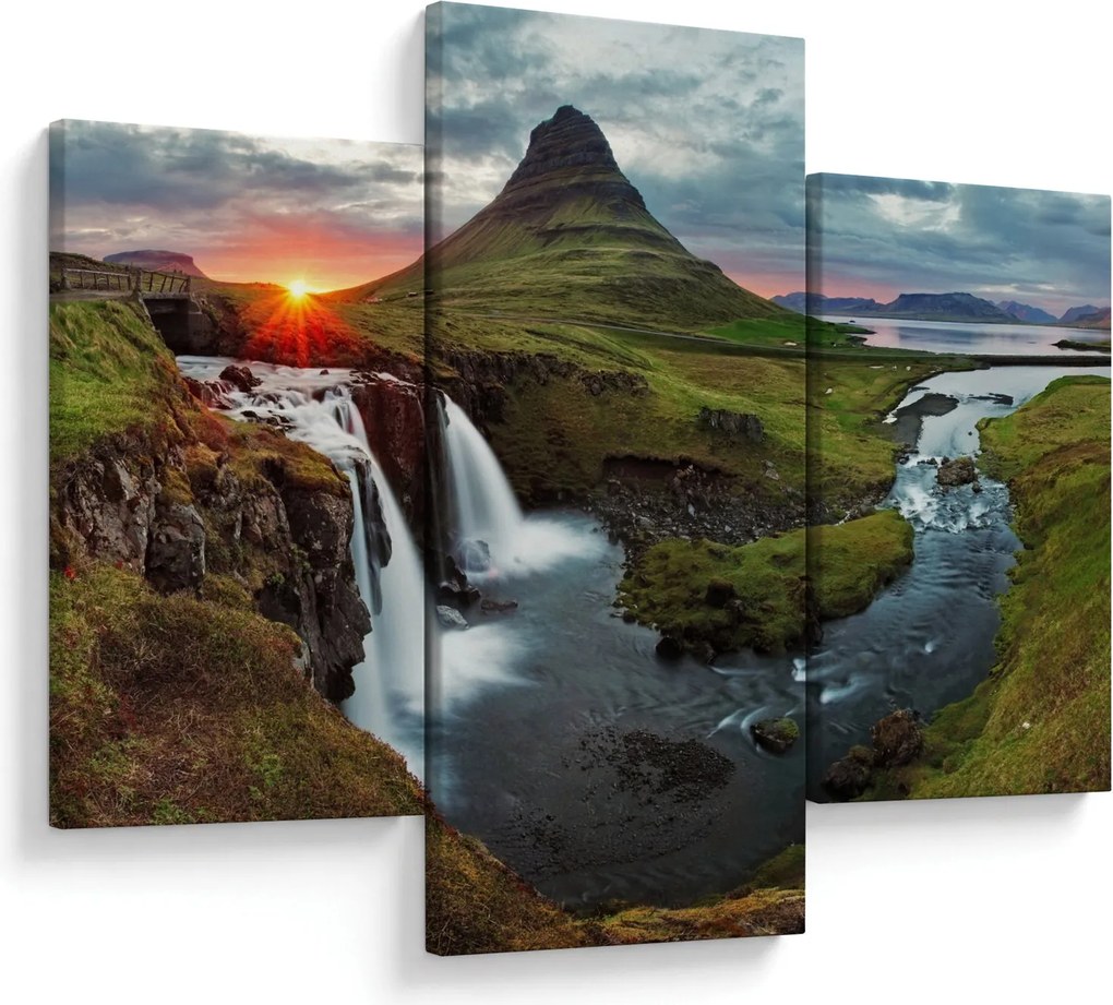 Tablou - Kirkjufell la apus (90x60 cm)
