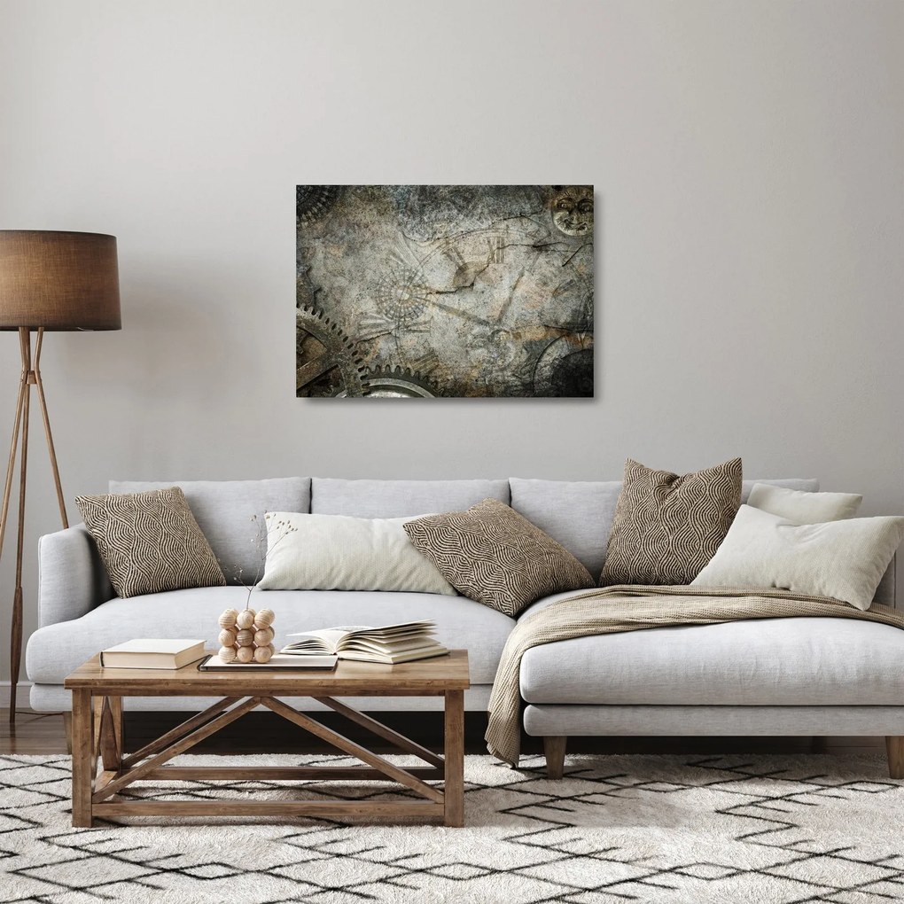 Tablou pe sticlă - Curgerea timpului (70x50 cm)