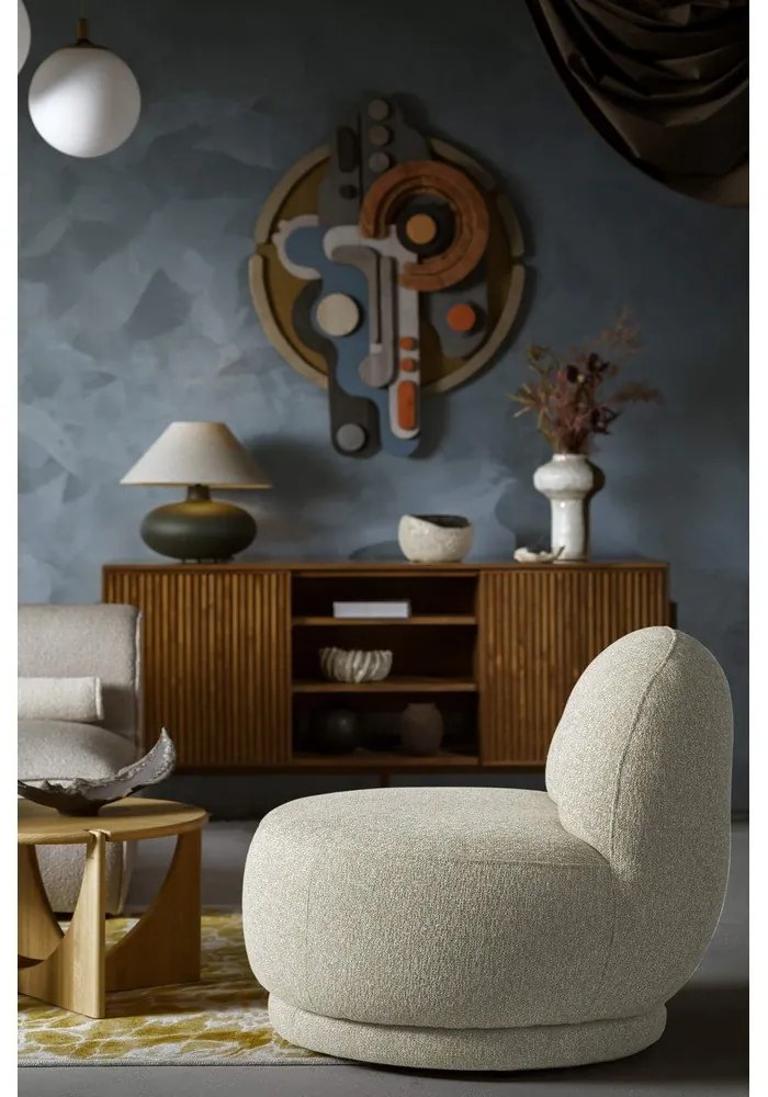 Fotoliu bej Ovo – Miuform