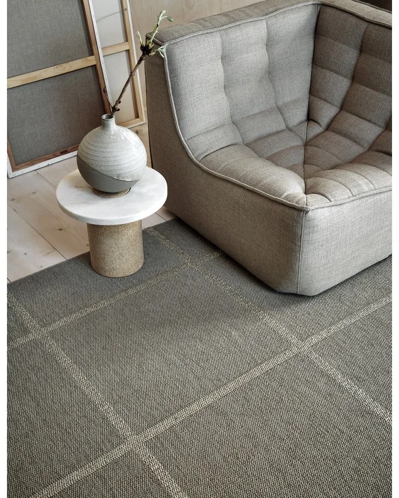 Covor tip traversă pentru interior și exterior bej 70x150 cm Ada Dark Linen – Pappelina