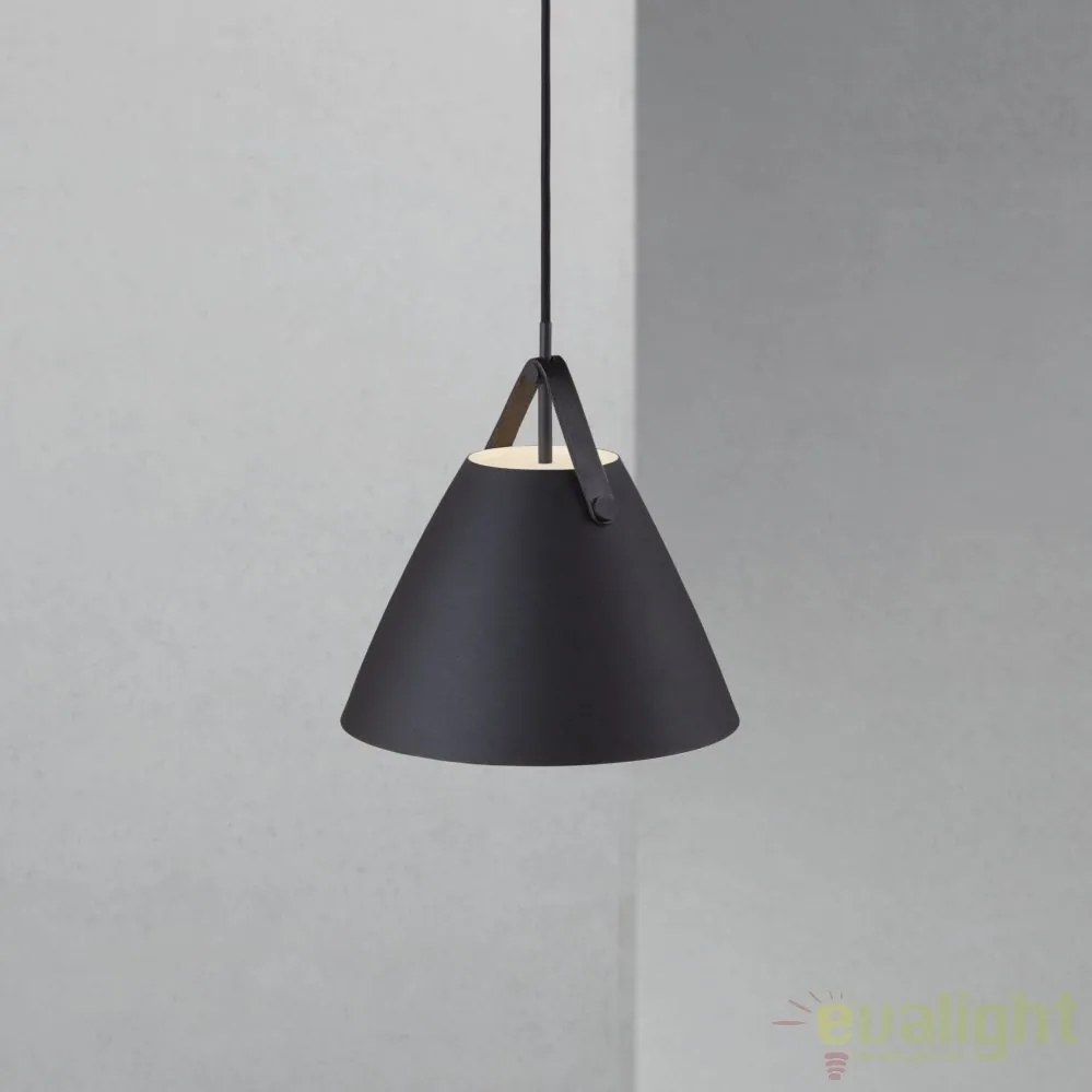 Lustra / Pendul design nordic Strap 27 negru 84333003 DFTP