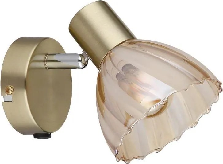 Spot de perete Globo 54315M-1 ZACHERY 1xE14/40W/230V auriu