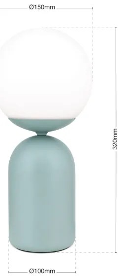 Lampă de masă Orion LA 4-1223/1 STANLEY 1xE14/25W/230V ceramică/verde-mentă