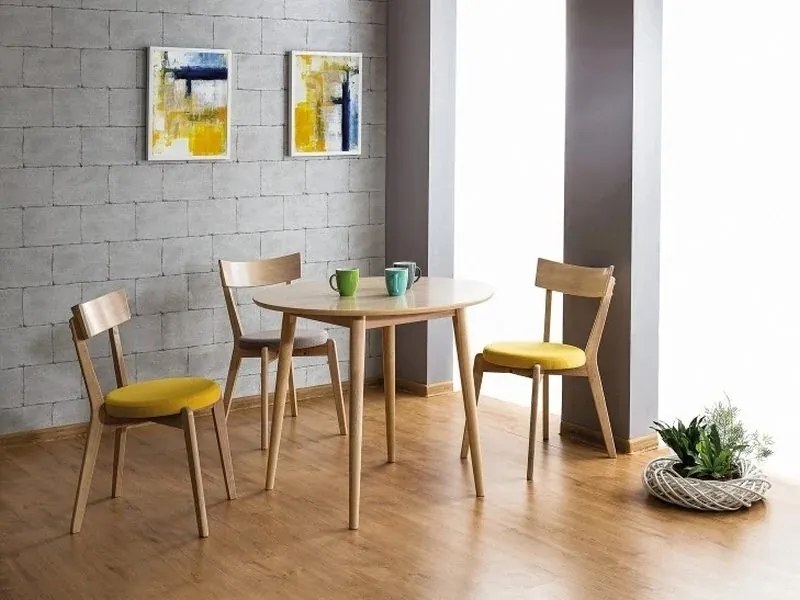 OFERTA Masa de dining NELSON cu blat in decor stejar miere 90X90 calitate II