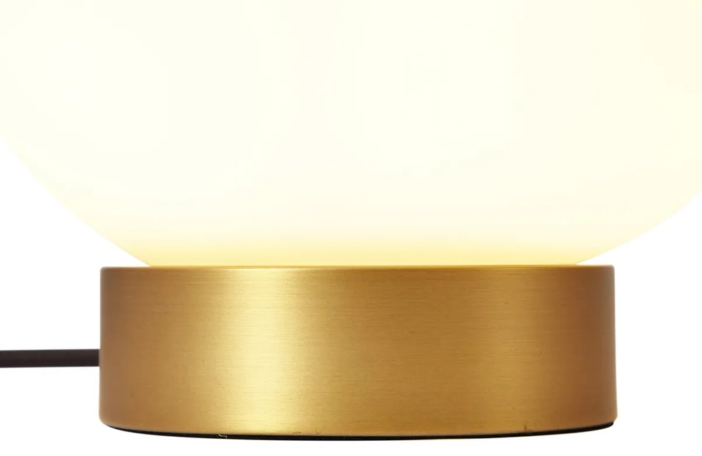 Lampă de masă de design din alamă cu sticlă opal - Sally