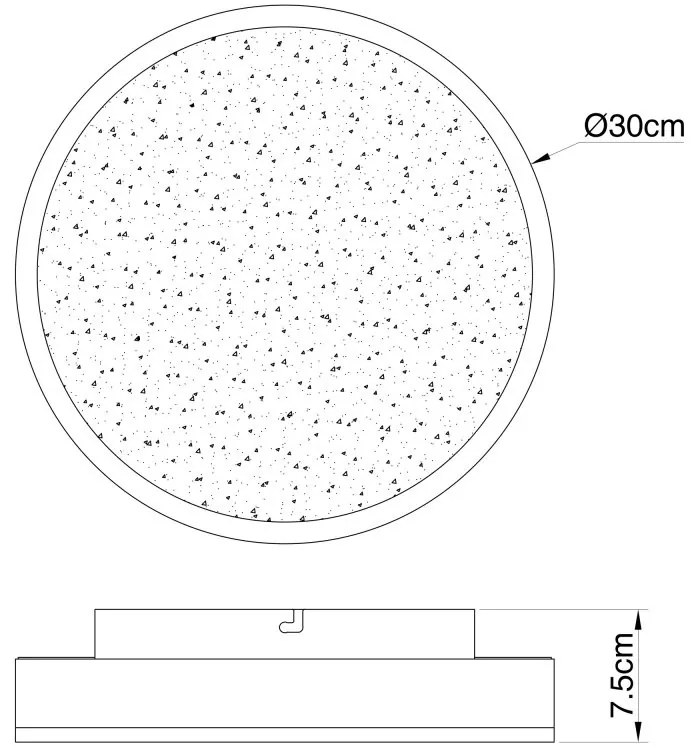 Plafoniera LED design modern Hedi negru, auriu
