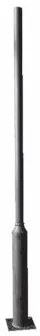 Stalp exterior fara glob cu flansa 280cm TG-5101.0373