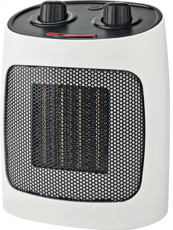 Aeroterma ceramica ELITE ECH-1373, 2000W, Pana la 20 m², 2 moduri, Indicator luminos, Protectie la răsturnare, Alb/Negru