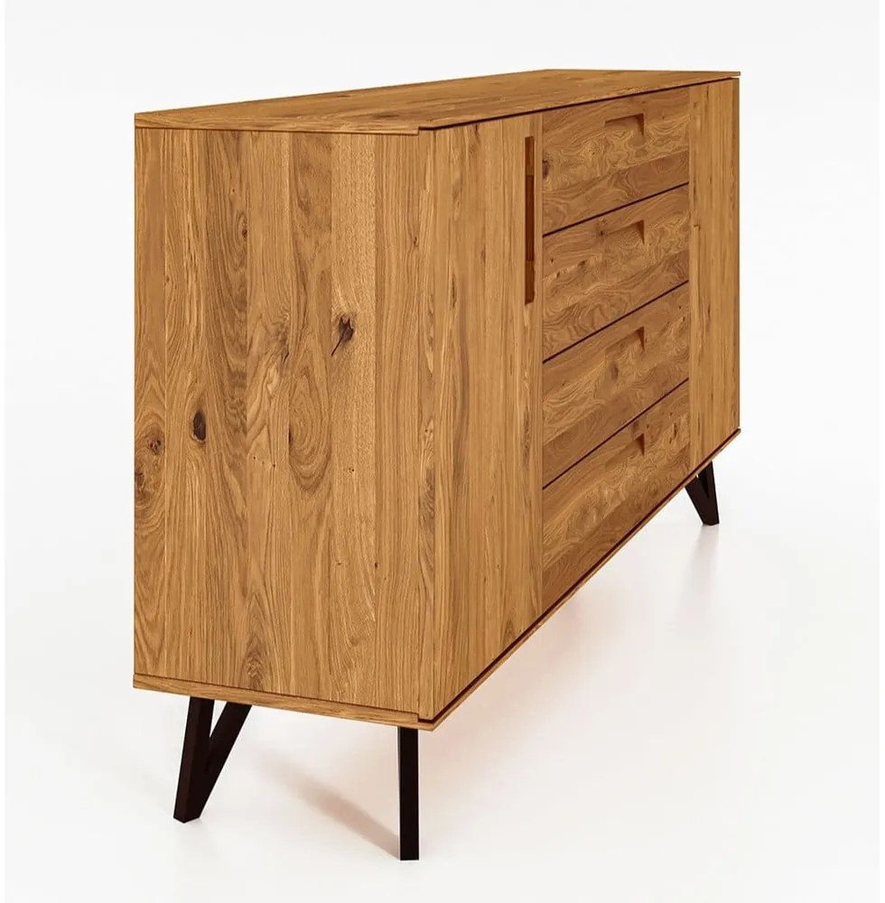 Comodă înaltă din stejar 182x100 cm Golo - The Beds