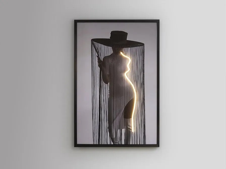 Tablou de perete decorativ cu iluminat Diva
