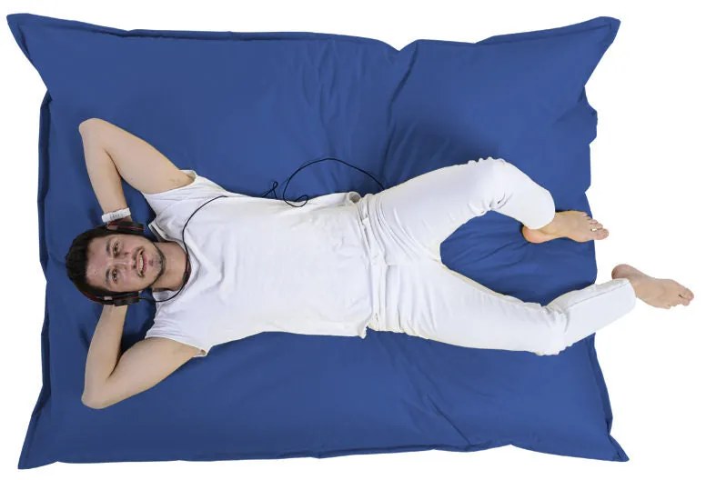 Fotoliu puf pentru grădină Giant Cushion 140x180 - Blue