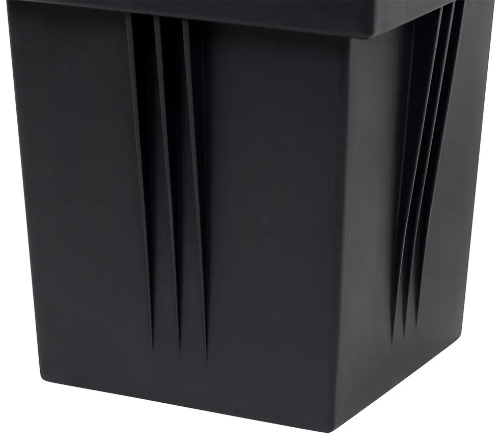 Set de 4 spoturi moderne de sol negre reglabile IP65 - Oneon