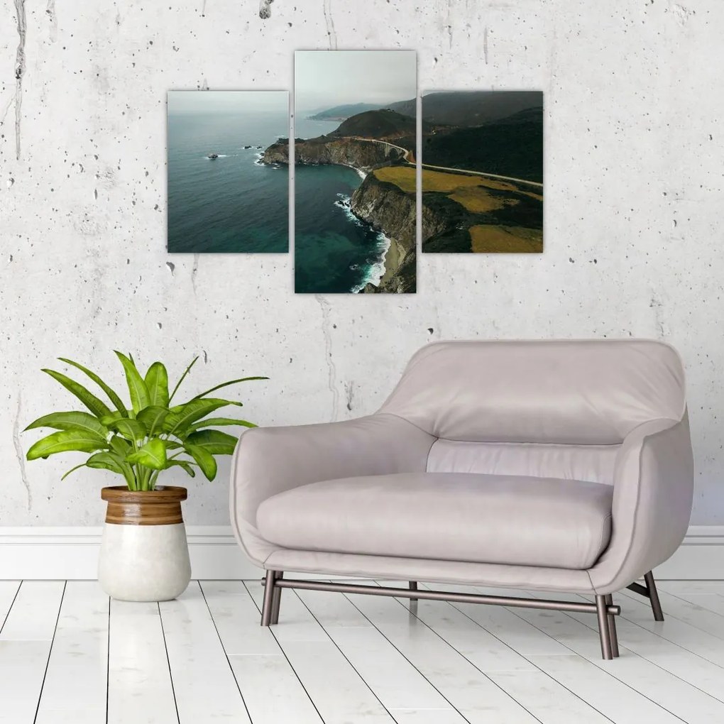 Tablou - Stânci în ocean (90x60 cm)