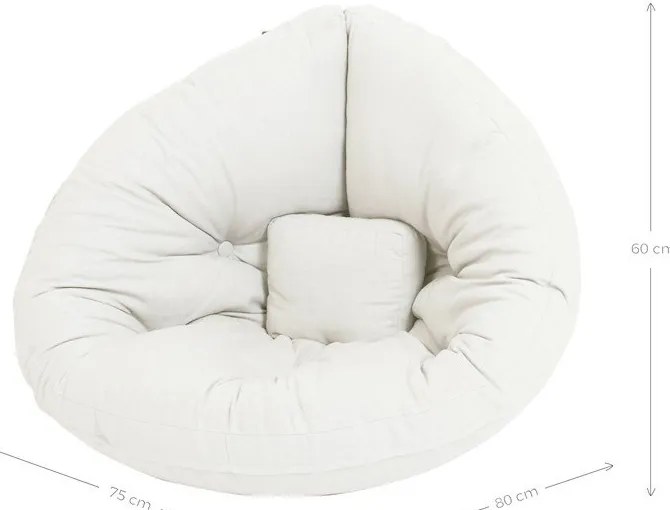 Fotoliu de relaxare pentru copii gri închis Mini Nido - Karup Design