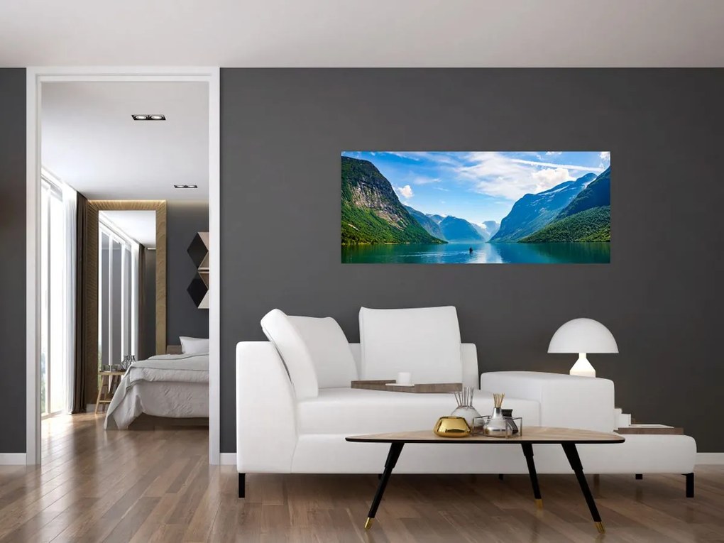 Tablou - Lacul Lovatnet (120x50 cm)