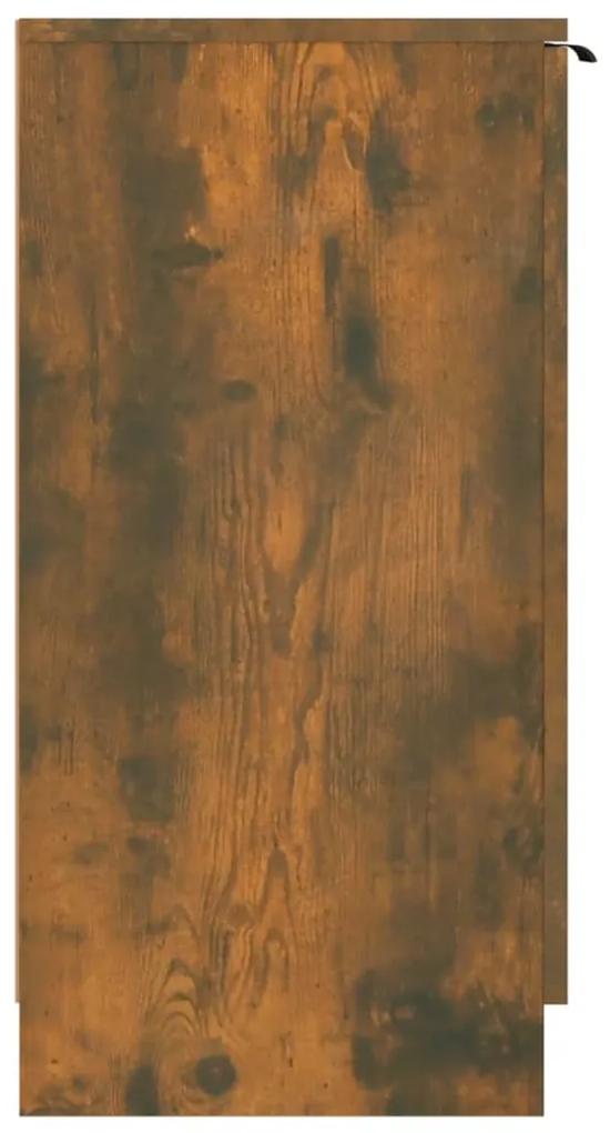 Pantofar, stejar fumuriu, 59x35x70 cm, lemn prelucrat Stejar afumat, 1, 1