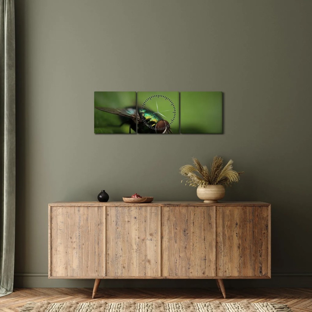 Tablou - Musca (cu ceas) (90x30 cm)