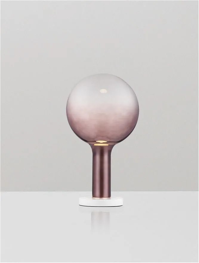 Veioza, Lampa de masa LED stil modern NOSTOS maro