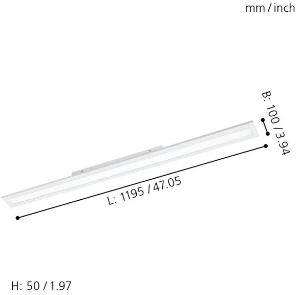 Panou LED RGBW dimabil Eglo 33589 SALOBRENA-C LED/34W/230V + telecomandă
