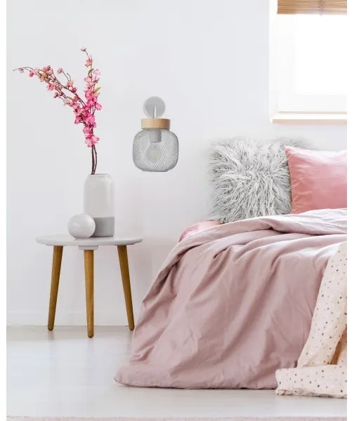 Brilliant - Lampă de perete GIADA 1xE27/40W/230V gri