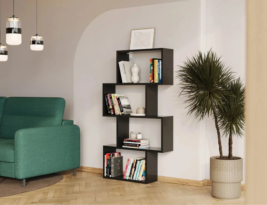 Raft lemn masiv Egurro - Black
