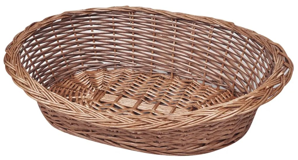 Coș/Pătuț de răchită pentru câini/animale de casă, 50 cm, natural