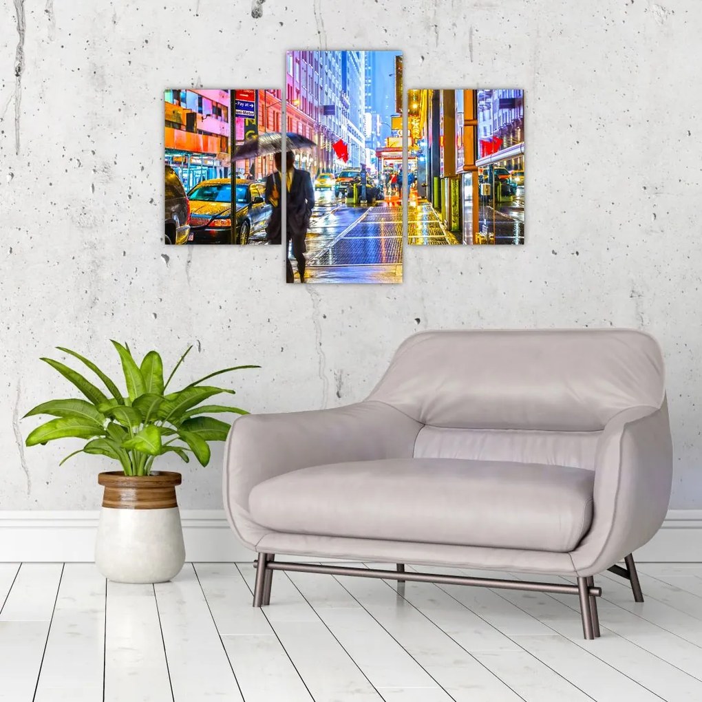 Tablou - Oraș în lumina neoanelor (90x60 cm)