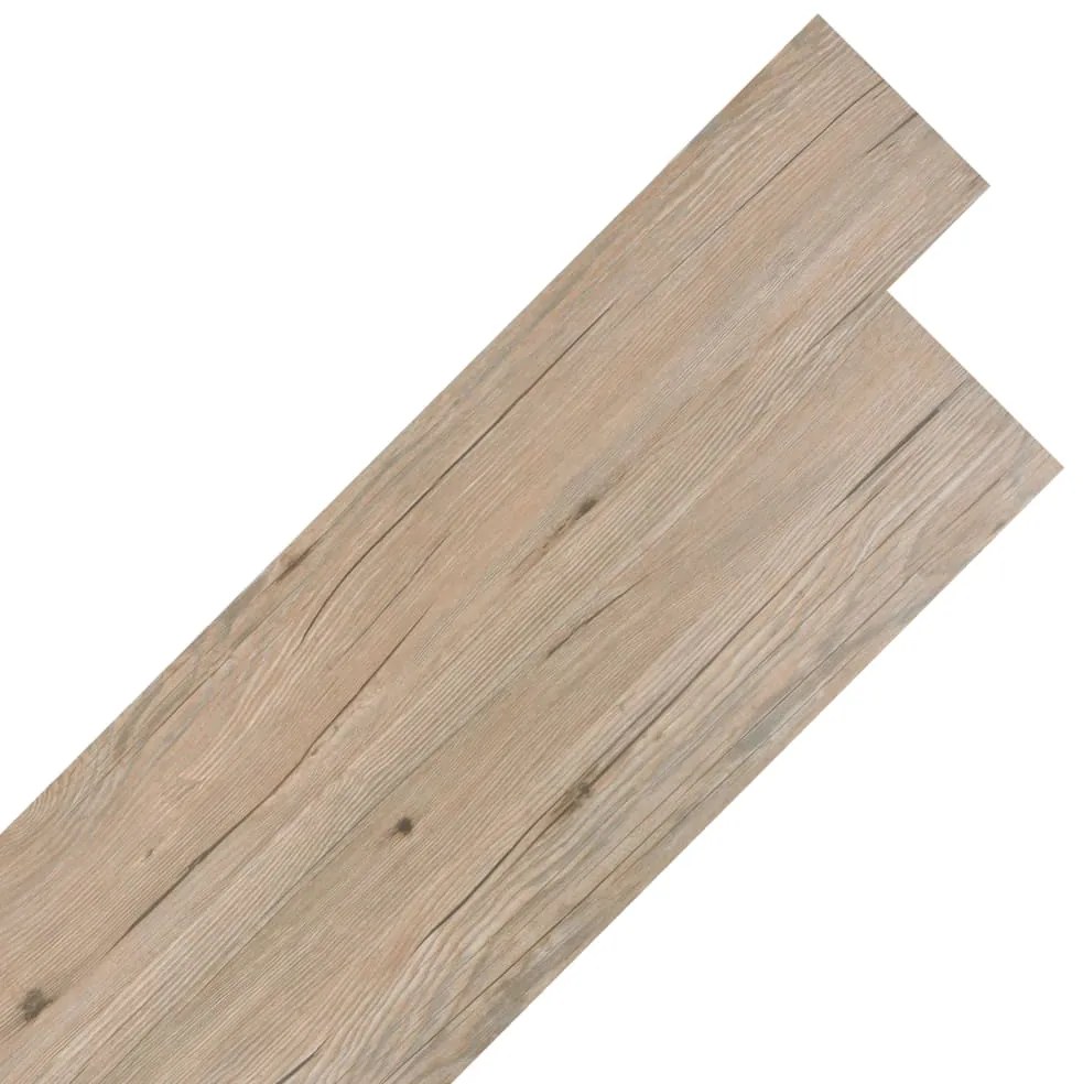 245173 vidaXL Plăci de pardoseală autoadezive, stejar maro, 5,02 m², 2 mm PVC