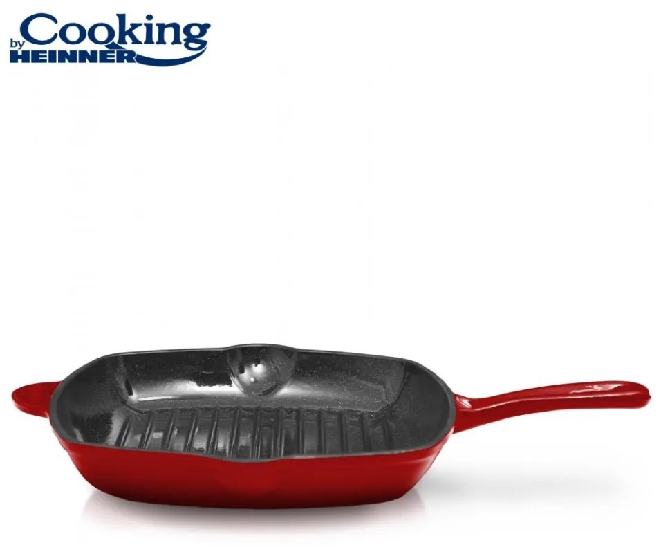 Tigaie Grill Fonta 26.5x4.5 Cm, Red Line, Cooking By Heinner HR-KN-G26