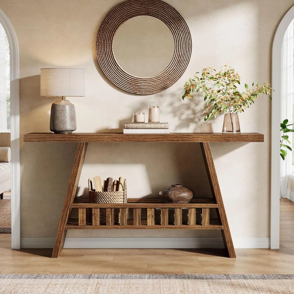 MAM17 - Masa Consola, 159 cm, masuta hol, living, dining, dormitor - Maro